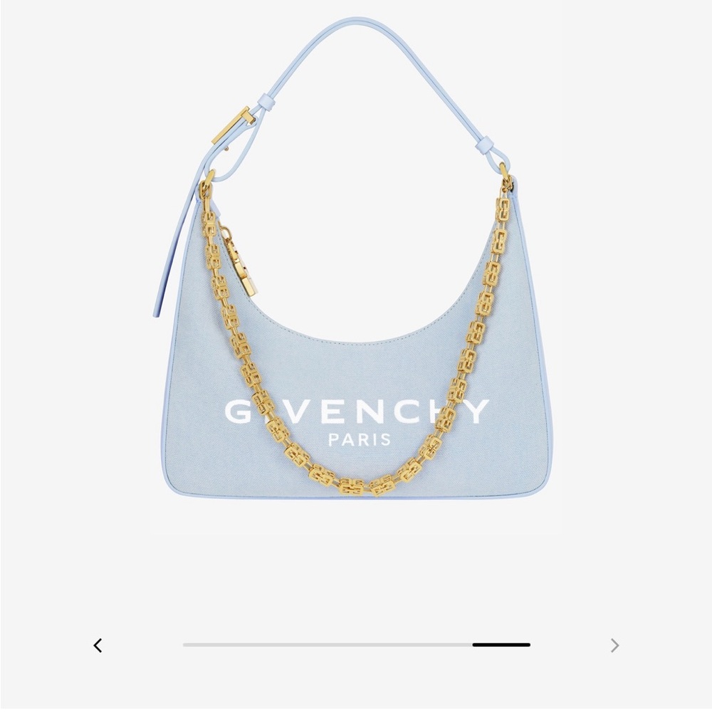 Givenchy Sky Blue Shoulder Bag with Gold Chain